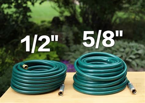 5/8 vs 1/2 garden hose|garden hose inner diameter.